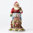 4055115 Enesco Santa With Sleigh And Reindeer Figurine 045544887366