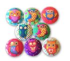 415564 Handmade Set Of Funky Owls Cabinet Knobs 0757347590328