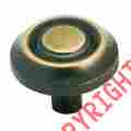 41693 Ultra Lot Of 25 Amerock 1-1 4 Round Antique English Cabinet Knobs Pulls