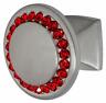 4211sn-r Wisdom Stone Satin Nickel Red Isabel Mushroom Cabinet Knob