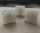 42180596 Anthropologie New Leo Cabinet Knob White Iridescent Square Drawer Pull