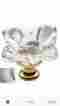 4308 Crystal Knob Baldwin Hardware 1-3 8 Inch Diameter Flower Shaped Designer Cabinet