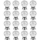 4321966648 Diamond Cut Clear Crystal Glass Kitchen Drawer Door 606413868710