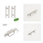 4321975533 Square Kitchen Pulls Cabinet Handles Drawer Brushed Nickel 716045044700