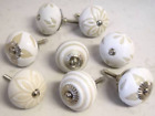 43338-6119 Glitknob Knobs Pure White Hand Painted Ceramic Cabinet Drawer Pulls