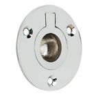 434185 Handmade Flush Ring Recessed Pull Finish Solid Brass 689536434185