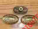 44000-2 Keeler 8 Vintage Brass Oblong Knobs Furniture Cabinet Hardware