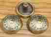 44008 Keeler 8 Vintage Brass Round Knobs Furniture Cabinet Hardware