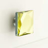 443806 Signature Hardware Henze Mirrored Yellow Glass Cabinet Knob