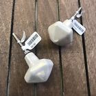 44860112 Anthropologie Brand New Cabinet Knob Drawer Pull White Ceramic Qty