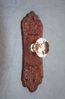 45-545 Wepeddlemetal Kitchen Cabinet Pulls Glass Knob Cast Iron Back Plate