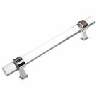 4718-128-pc-10 Gliderite Clear Acrylic Cabinet Drawer Pull 849376041404