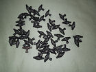 Pn0528 49 Birdcage Wire Forged Lot Hardware Iron Black Liberty Knob Flat