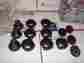 4923-900 Hickory Hardware 10 Matte Black Knobs Kitchen Cabinet 4 Keyhole Vinyette