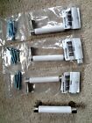 4ct.hillman Betsy Hardware White Brushed Fields Design Nwot Silver Contemporary