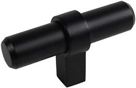 181fb 5 Pack Cosmas Flat Black Cabinet Bar Handle Pull Knob 2-3/8inch Long