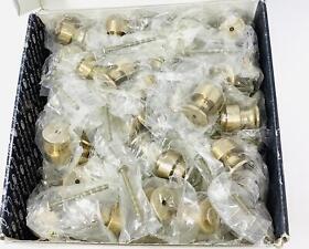 133-25 50-pack Convex Golden Oro M. S16 S26 Brass Door Knob Cabinet Handles