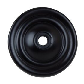 5061mb10 1.5inch Thin Rounded Ring Cabinet Back Plate 10 Pack Matte Black Finish