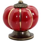 520361985476 Pumpkin Knobs Ceramic Cabinet Drawer Door Pull Handle