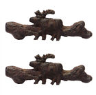 52406 Marco De Leon Rustic Moose Metal Drawer Bar Pulls Lodge