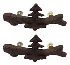 52408 Marco De Leon Rustic Pine Tree Metal Drawer Bar Pulls