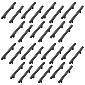 5inch Cabinet Pulls Matte Black Stainless Steel Kitchen Drawer Handles 28 Pck