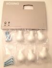 601.461.70 Knob Handles Pulls Cabinet Drawer Kosing 6pk Ikea White