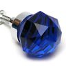 60749281 Small Dark Blue Solid Crystal Glass Drawer Door Pull