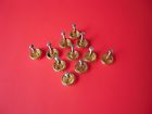 63757-1 Unbranded Lot Of Brass Colored Ball Knobs Pulls Cabinet Hardware