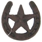 645168 Unbranded Horseshoe Metal Knobs With Star Rustic Country Decor Free