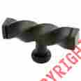 65213wi Liberty Hardware Lot Of 10 2-1 2 Iron Craft Twisted T-knob Wrought