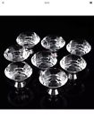 663862237351 Unbranded Diamond Clear Glass Crystal Cabinet Drawer Door