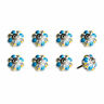 676685044877 Unbranded Vintage Hand Painted Ceramic Knob Set In