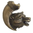 665414 681269 Sierra Lifestyles Antique Brass Bear Claw Right Face 665416812694