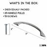 688941044699 Kitchen Cabinet Handles Brushed Nickel Satin Drawer Door