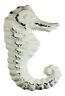7908765 69014 Chesapeake Bay Seahorse Drawer Pull Whitewashed Cast Iron 790876690145