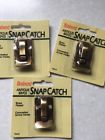 698xc Liberty Brainerd Bullet Solid Antique Brass Snap Catches Three Nos