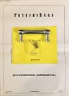 7046360 Pottery Barn New Single Transitional Chrome Hardware Pull