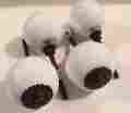 71148738018 Anthropologie 4 Cut Milk Glass Round Knobs