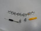 Cecominod044650 738470456507 Fu Store Diamond Shape Crystal Glass Knob Pieces