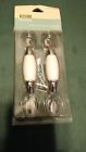 781266282804 Restore Restyle Chrome Arch White Ceramic Center Cabinet Door Handle