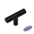 786467817107 Goldenwarm Long Single Hole Black Cabinet Knobs And