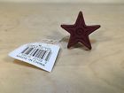 107823 798516221032 Tenderheart Treasures Cast Iron Western Americana Red Brown Star Knob