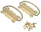 80-3610 Stanley Hardware Solid Brass Chest Handle 033923014021