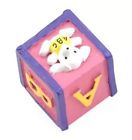 83081 Laurey Items Pink Baby Abc Block Square Knobs Solid Resin