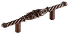 832-12 Carpe Diem Hardware Cabinet Pull Bronze Patina Drawer