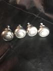 840355003550 Unbranded Mushroom Top Beveled Knob Pewter Silver Tone Upcycled Pcs