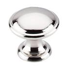 M1582 840355015829 Top Knobs Dakota Collection Rounded Knob Polished Nickel