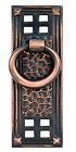 86042 Emtek Products Cabinet Drawer Pull Knob Hammered Vertical Bronze Nickel