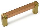 86043 Emtek Products Cabinet Drawer Pull Mortise Tenon Copper Brass Handle